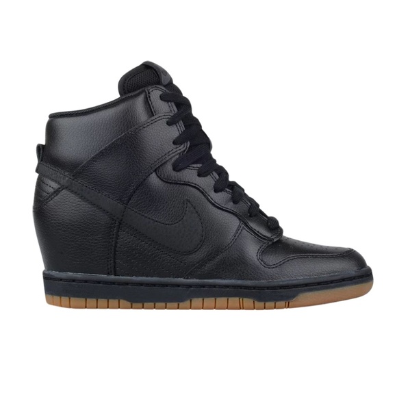 Nike Shoes - Nike Women Dunk Sky High Essential Hidden Wedge Sneaker Shoes black Size 7